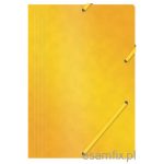 Teczka preszpan z gumką A4 390g żółta OFFICE