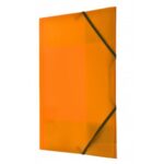 Teczka z gumką plastikowa A4 TETIS pomarańczowa