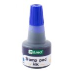 Tusz do pieczątek stempli D.Rect 30ml niebieski