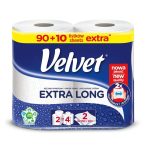 Ręcznik papierowy biały 2 warstwowy VELVET 2 rolki 2x90 listków
