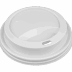 Wieczko do kubka plastik białe 80mm 1000 szt doliczona opłata SUP