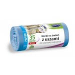 Worki na śmieci z uszami LDPE Stella 35L A20 nieb.