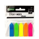 Zakładki indeks. D.RECT 45x12 5kol strzałka 9347 - Arioo.pl