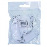 Zawieszki do kluczy OFFICE białe 10szt