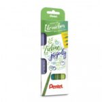 Zestaw pisaków do kaligrafii PENTEL Zielone jagody