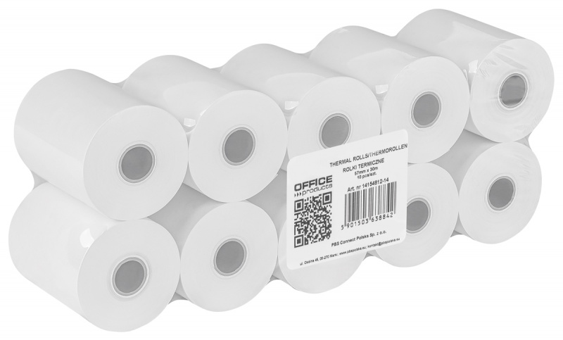 Rolki termiczne Office Products 57/30 termiczne białe Arioo.pl
